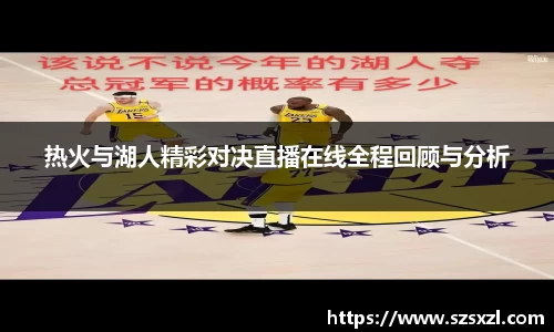 热火与湖人精彩对决直播在线全程回顾与分析